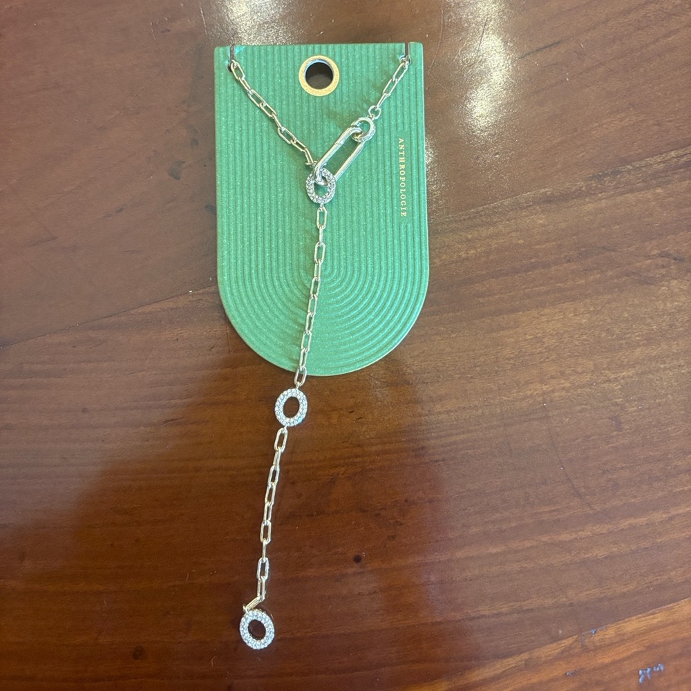 NWT Anthropologie Charmed Paperclip Chain Necklace MSRP $68 - Picture 9 of 13